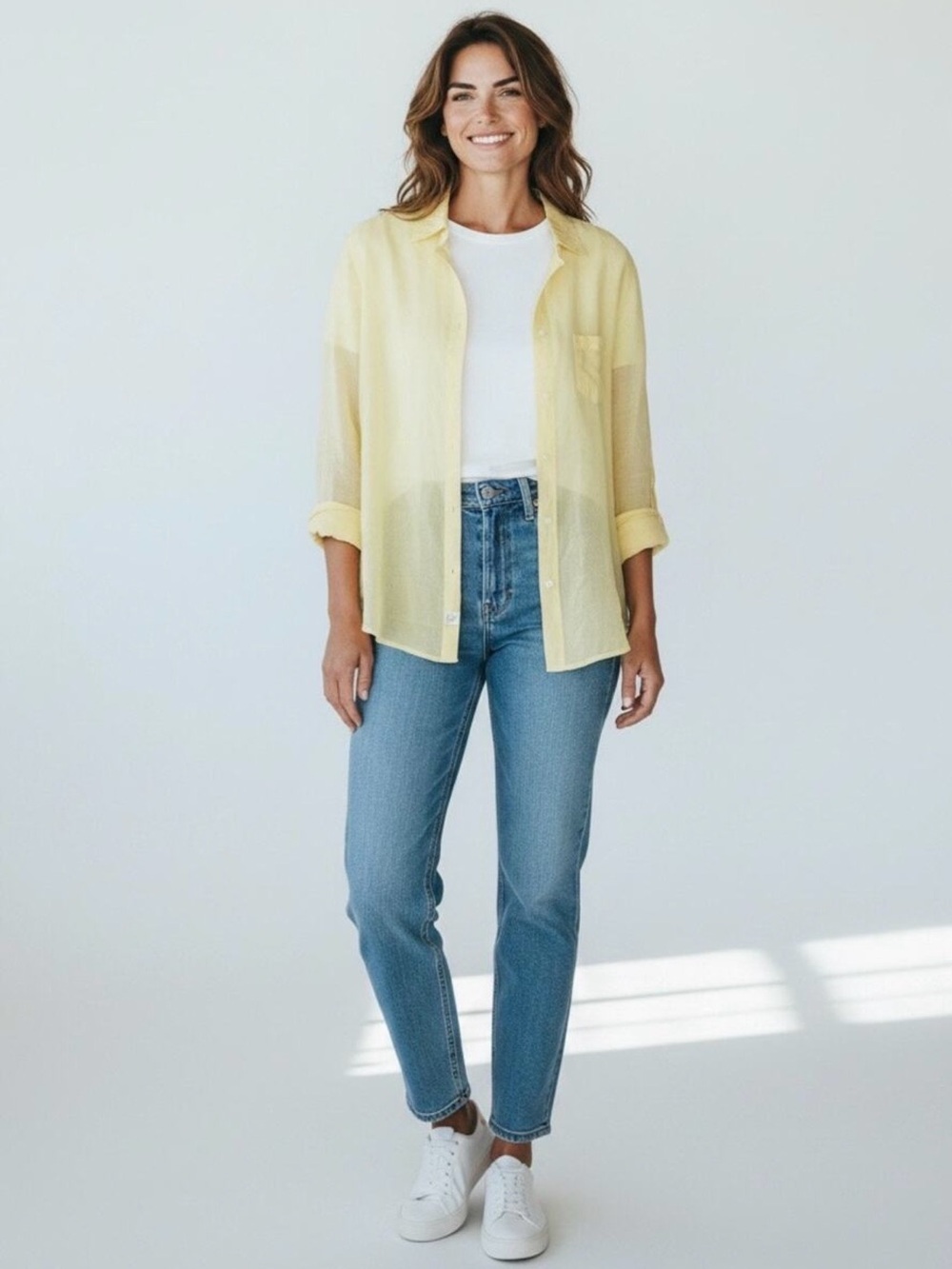 Frank & Eileen Light Blue Straight-Leg Jeans